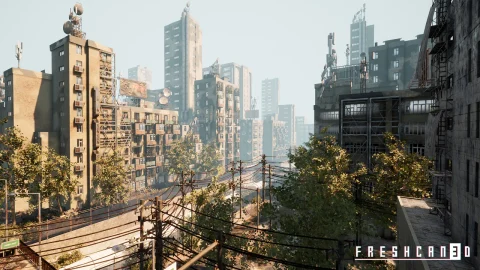 废弃城市-Abandoned Post Apocalyptic City Pack