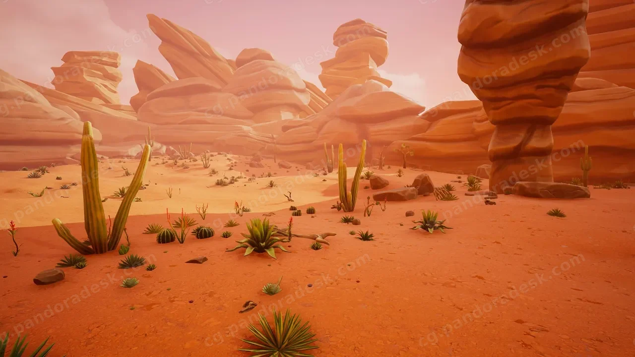 风格化沙漠环境 - Stylized Desert Environment