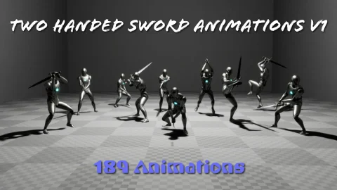 双手剑动画 V1 - Two Handed Sword Animations V1
