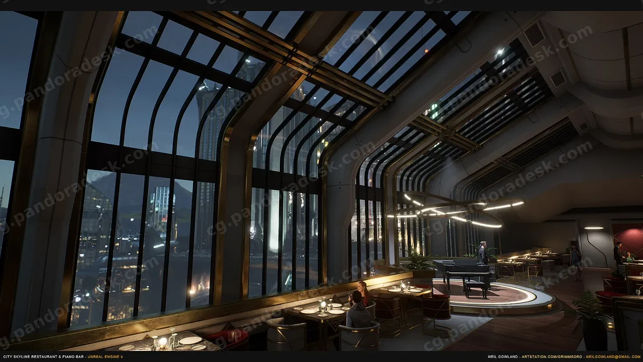 餐厅和钢琴酒吧 - City Skyline Restaurant & Piano Bar