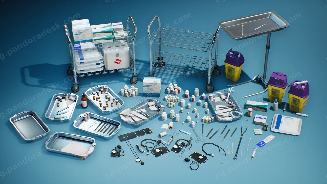 现代医疗道具 - Modern Hospital Props VOL.2