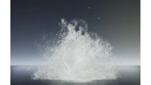 瀑布喷泉水面特效 Niagara WaterFoam Splash Pack
