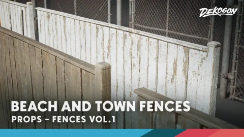 栅栏第一卷 - 海滩与城镇模块化组件 Fences VOL.1 - Beach and Town Modular