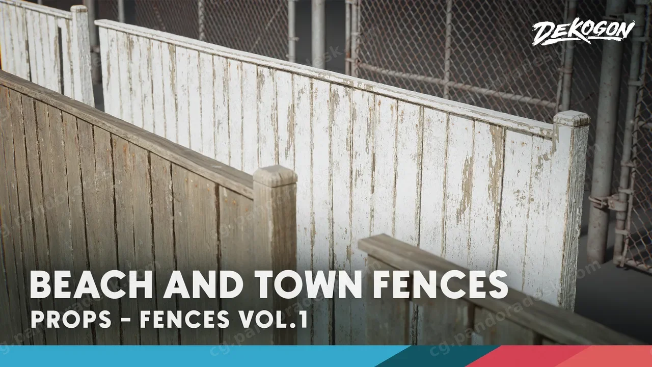 栅栏第一卷 - 海滩与城镇模块化组件 Fences VOL.1 - Beach and Town Modular