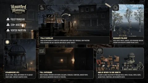 模块化鬼屋 - Modular Haunted Mansion (Haunted Mansion, Haunted House, Modular House, Mansion)