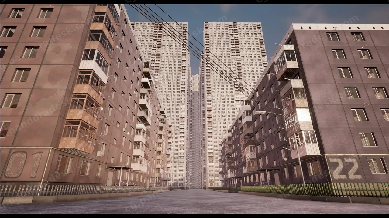 程序化的苏联公寓建筑 - Procedural Russian Apartment Buildings