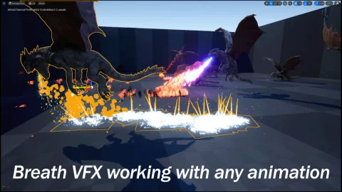 龙视觉特效：火焰与冰 Dragon VFX Fire Ice