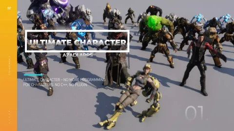 高级人物角色AI玩家蓝图 - Ultimate Character