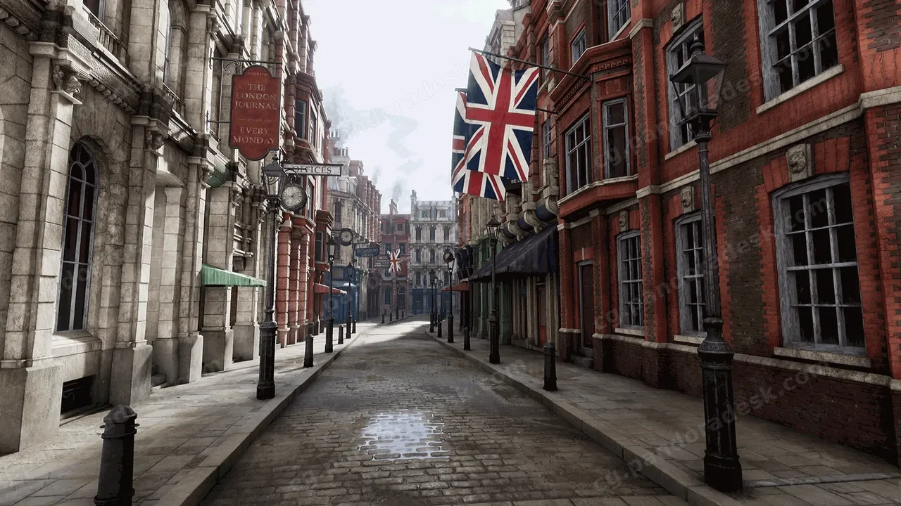 维多利亚街景-Victorian Street
