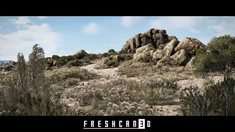 灌木景观环境（干旱平原景观） - Shrubland Landscape Environment ( Landscape , Arid Landscape , Plain Landscape )