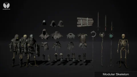 模块化骷髅士兵 - Modular Skeleton