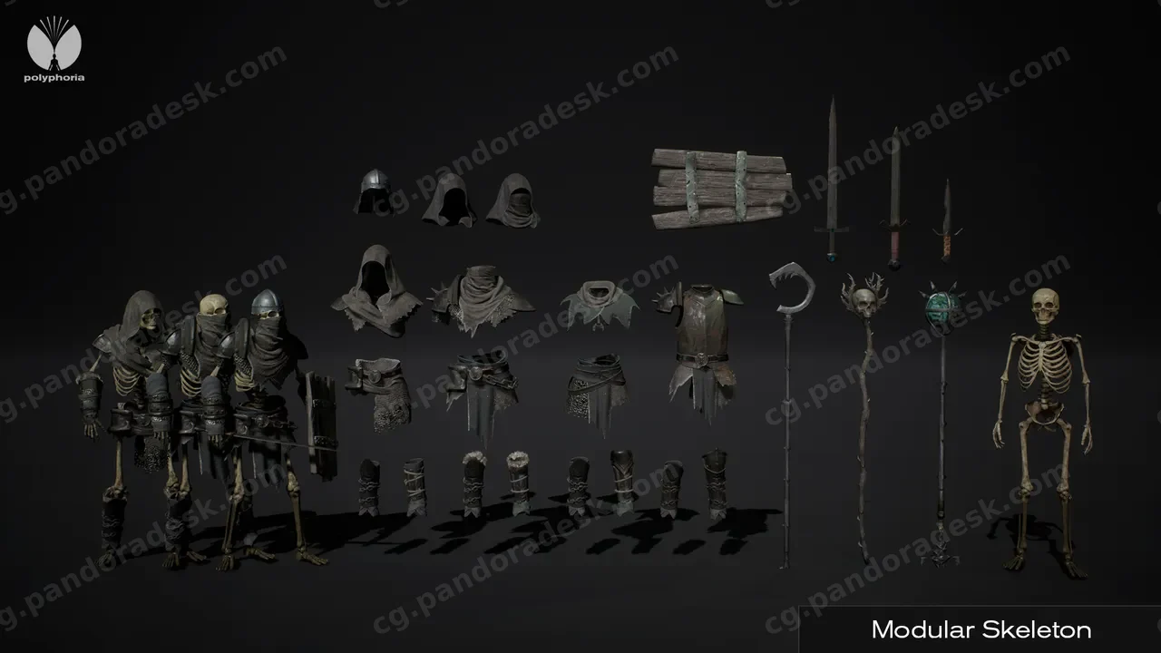 模块化骷髅士兵 - Modular Skeleton