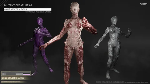 突变生物 - Mutant Creature 03 - Game Assets + Extra