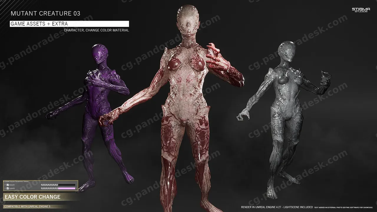 突变生物 - Mutant Creature 03 - Game Assets + Extra