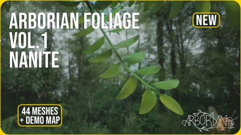 Nanite森林植被 - ArborianStudio Foliage Vol.1 | Nanite Forest