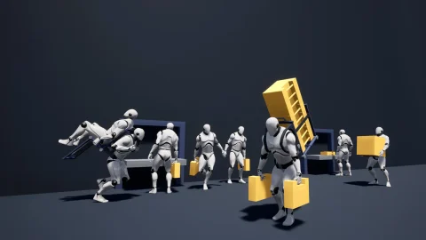 包裹送货员动画 Package Deliveryman Anims