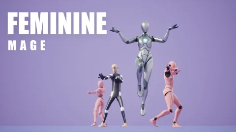 女性法师 - 动作捕捉 Feminine Mage - Motion Capture