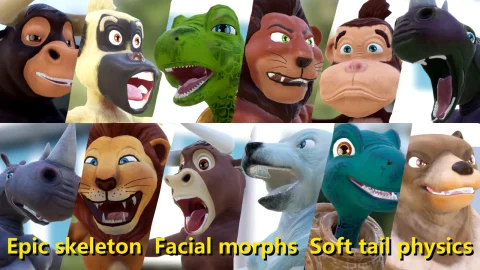 卡通动物包 2 Cartoons Animals Pack 2