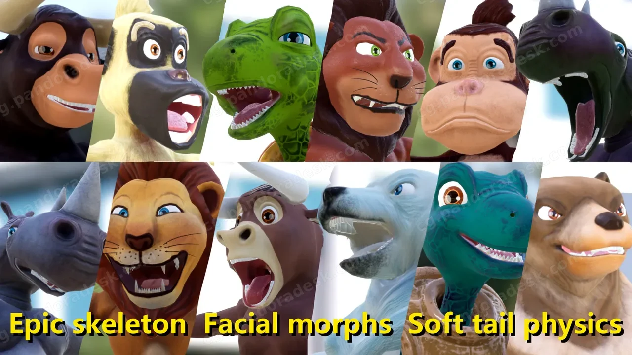 卡通动物包 2 Cartoons Animals Pack 2