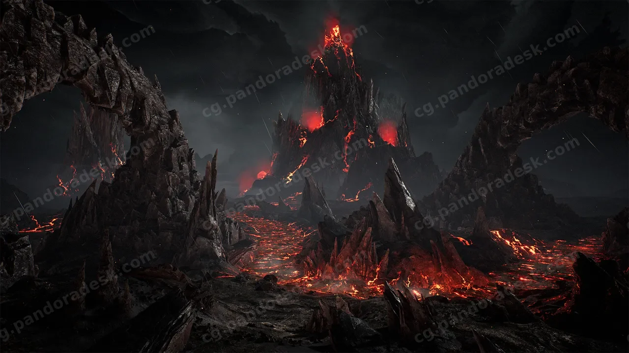 地下火山熔岩世界场景 Brushify - Underworld Pack