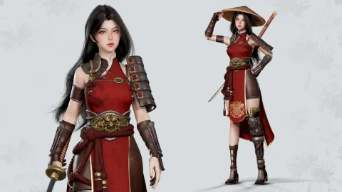 武士少女 - Samurai Girl Tomoe