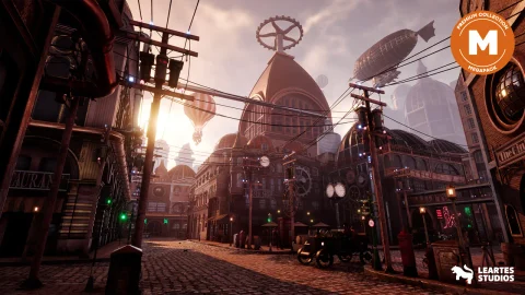 蒸汽朋克/维多利亚环境-SteamPunk / Victorian Environment Megapack (Modular)
