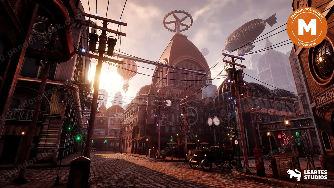 蒸汽朋克/维多利亚环境-SteamPunk / Victorian Environment Megapack (Modular)