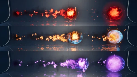 魔法投射物第2卷 - 奶瓜特效 - Magic Projectiles Vol. 2 - Niagara