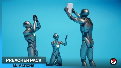 30 个传教士 NPC 动作捕捉动画 - 30 Preacher NPC Mocap Animations