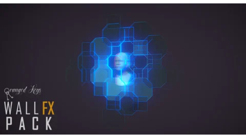 科幻能量防护墙特效-Wall FX pack