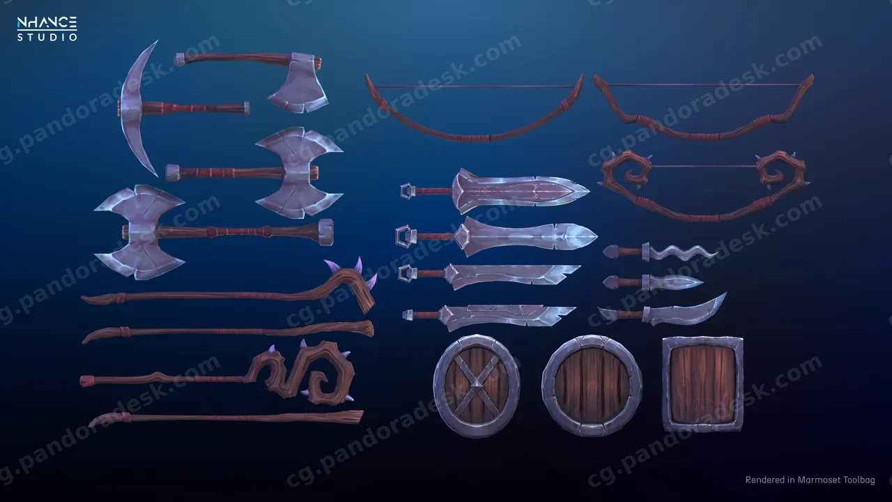 风格化新手武器包 - Stylized Newbie Weapons Pack