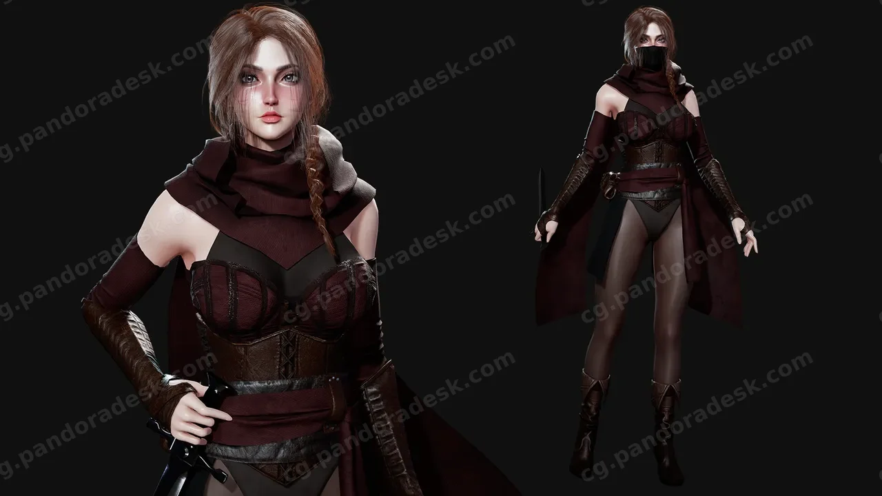 刺客女孩模块化 Assassin Girl Modular
