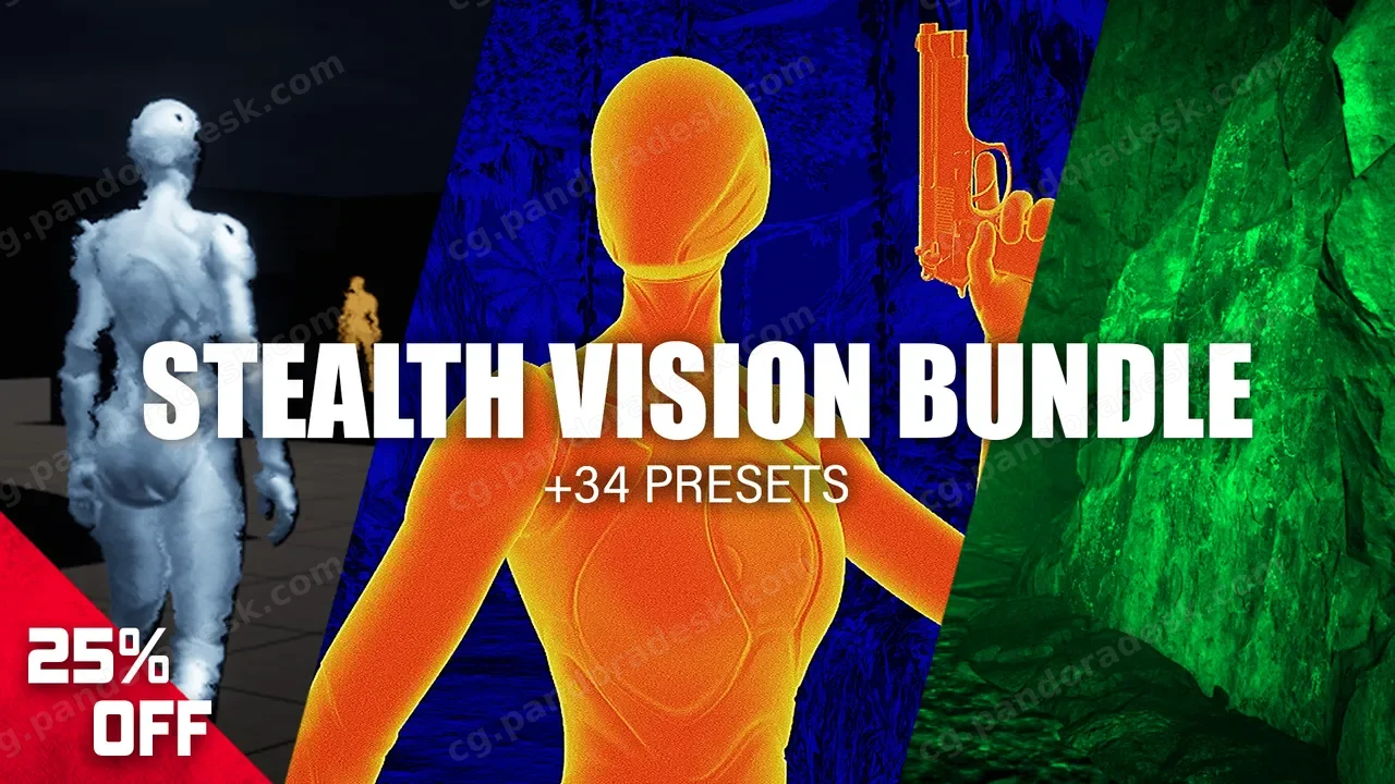 潜行隐形夜视透视材质 - Stealth Vision Bundle (34 Presets)