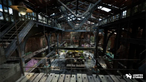 废弃厂房内的维多利亚市场 - Victorian Market in Abandoned Factory Building