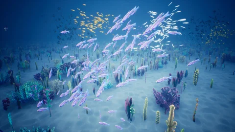 奶瓜风格化小鱼粒子系统 - Stylized Small Fishes [Niagara]