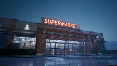 加油站超市场景 - Supermarket