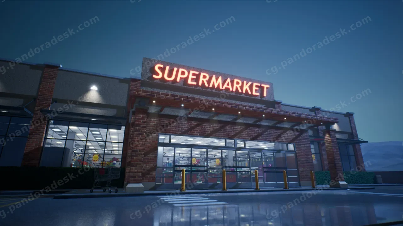 加油站超市场景 - Supermarket