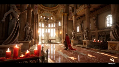 亚瑟王骑士城堡-King Arthur Castle Interior Environment