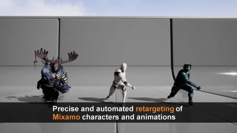 Mixamo动画重定向插件-Mixamo Animation Retargeting 2