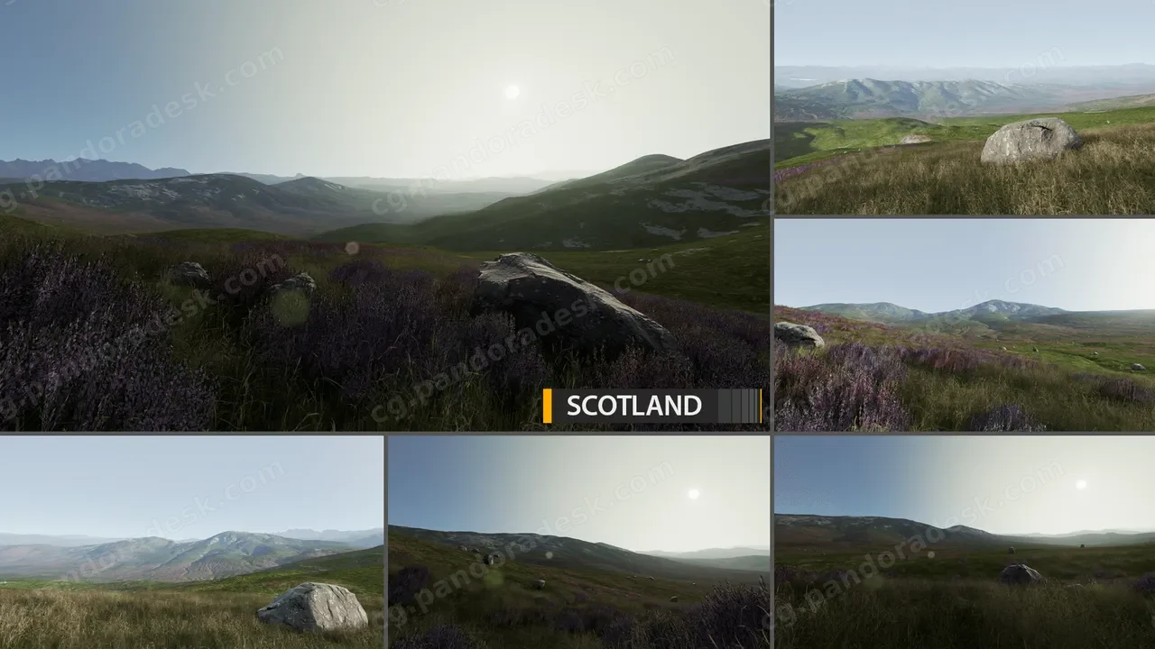 山地/岛屿/峡谷/荒地-Photorealistic Landscape Bundle 1