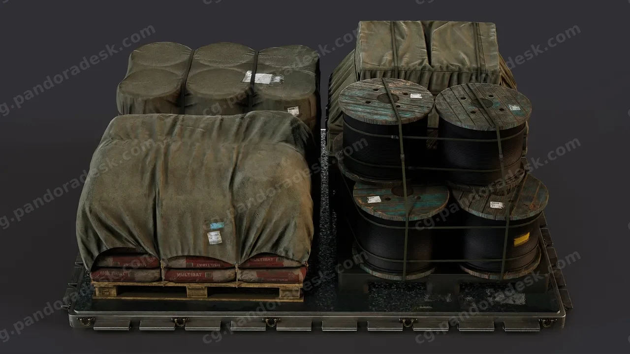 写实军事货物箱道具模型 Military Cargo Vol 1
