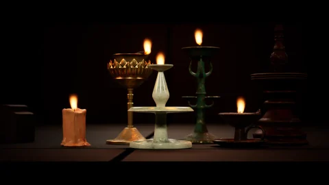 中国古代灯具 - Ancient Chinese Lamps Props