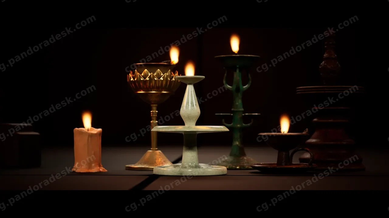 中国古代灯具 - Ancient Chinese Lamps Props