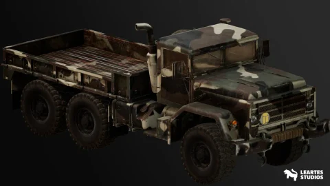 可驾驶军用卡车 - Military Truck - Rigged BP Controllable
