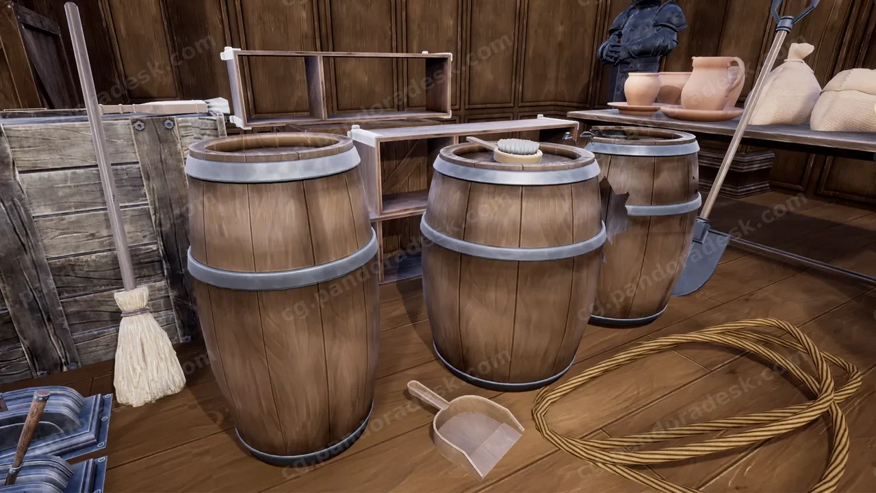 风格化的中世纪道具 - Stylized Medieval Props