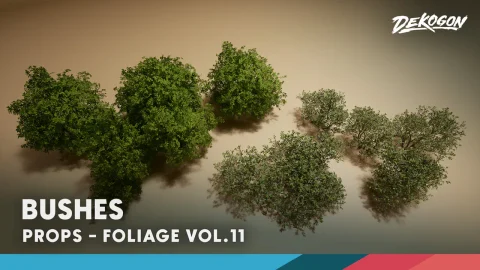 灌木丛 - Foliage VOL.11 - Bushes (Nanite and Low Poly)