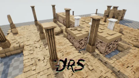 风格化废墟模块化包 V01 - Stylized Ruins Modular pack V01
