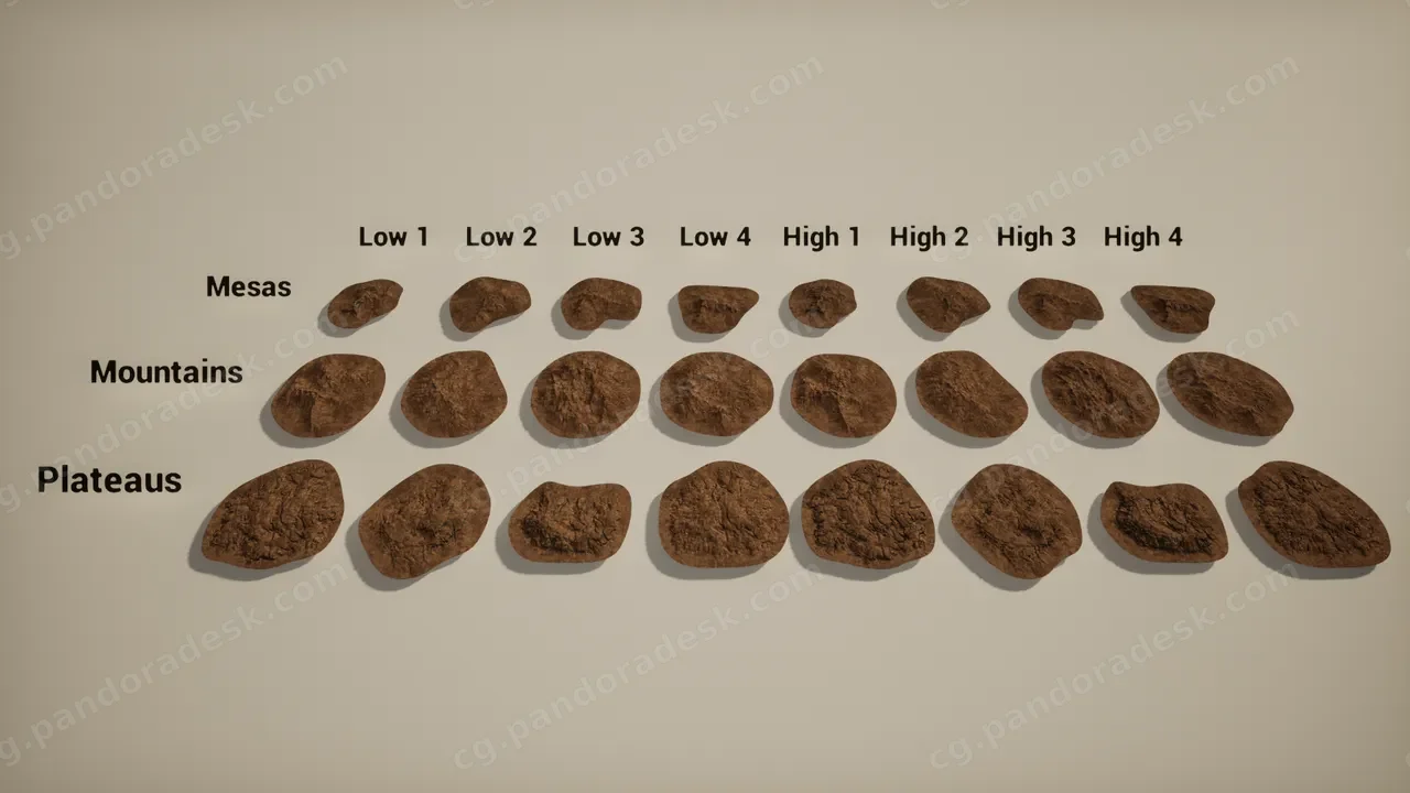 荒漠景观素材 Desert Landscape Assets