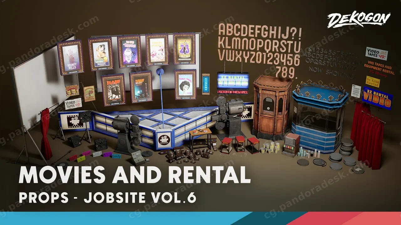 工作现场 第6卷 - 电影与租赁 Jobsite VOL.6 - Movies & Rental (Nanite & Low Poly)