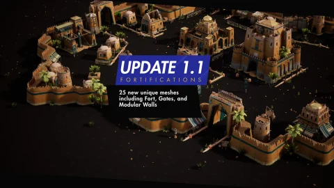 即时战略游戏建筑——沙漠风格 RTS Buildings - Desert